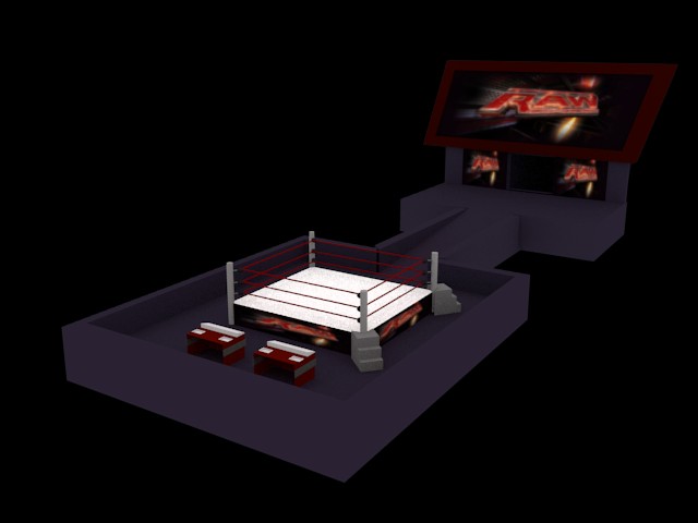 WWE: Raw ring  simple preview image 1